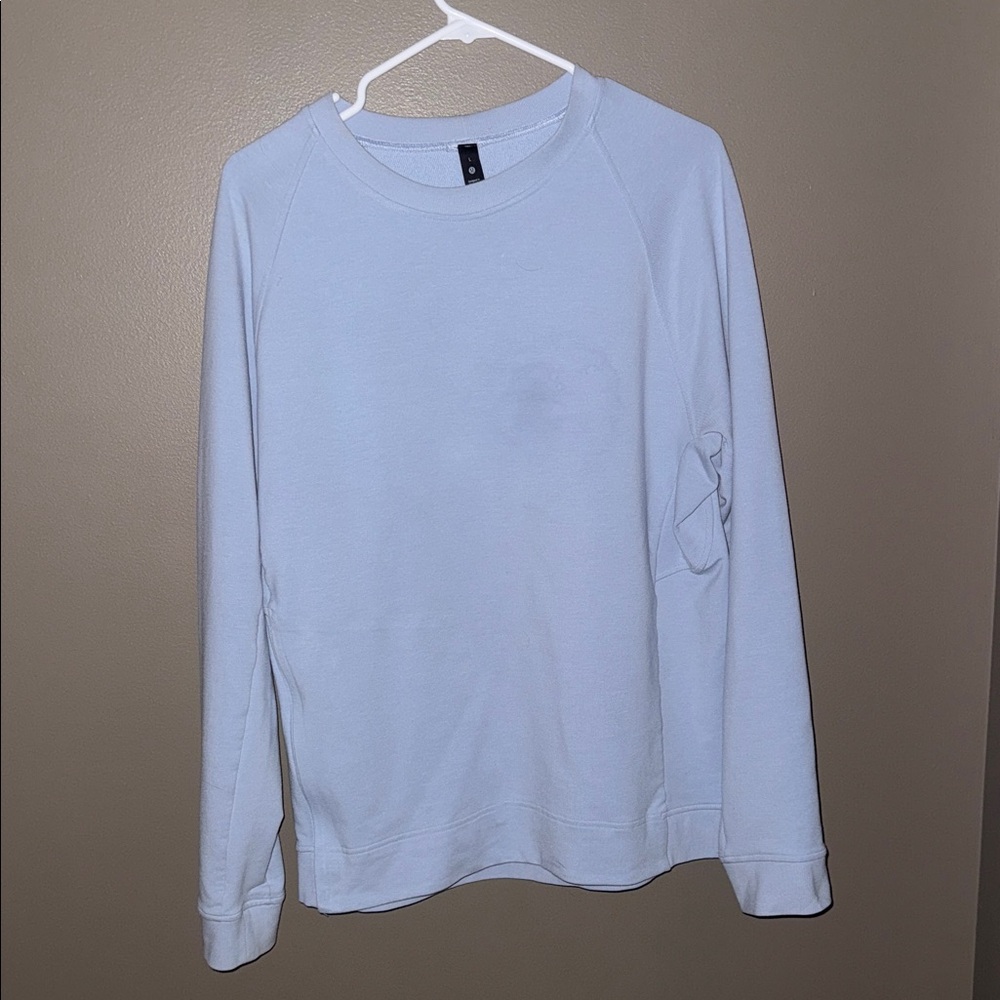 Lululemon City Sweat Crew, Blue Linen, L